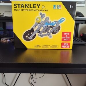 Stanley Jr. Multi Motorbike Mechanic Kit - Blue and Yellow